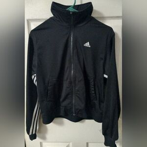 Adidas 3 Stripe Full Zip Warm-Up Track Jacket Women's Size Medium